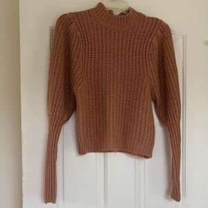 Nasty Gal Brown Cowl Neck Sweater Size S
